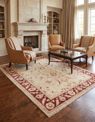 5' x 6' 6 Hand Knotted Ziegler Rug