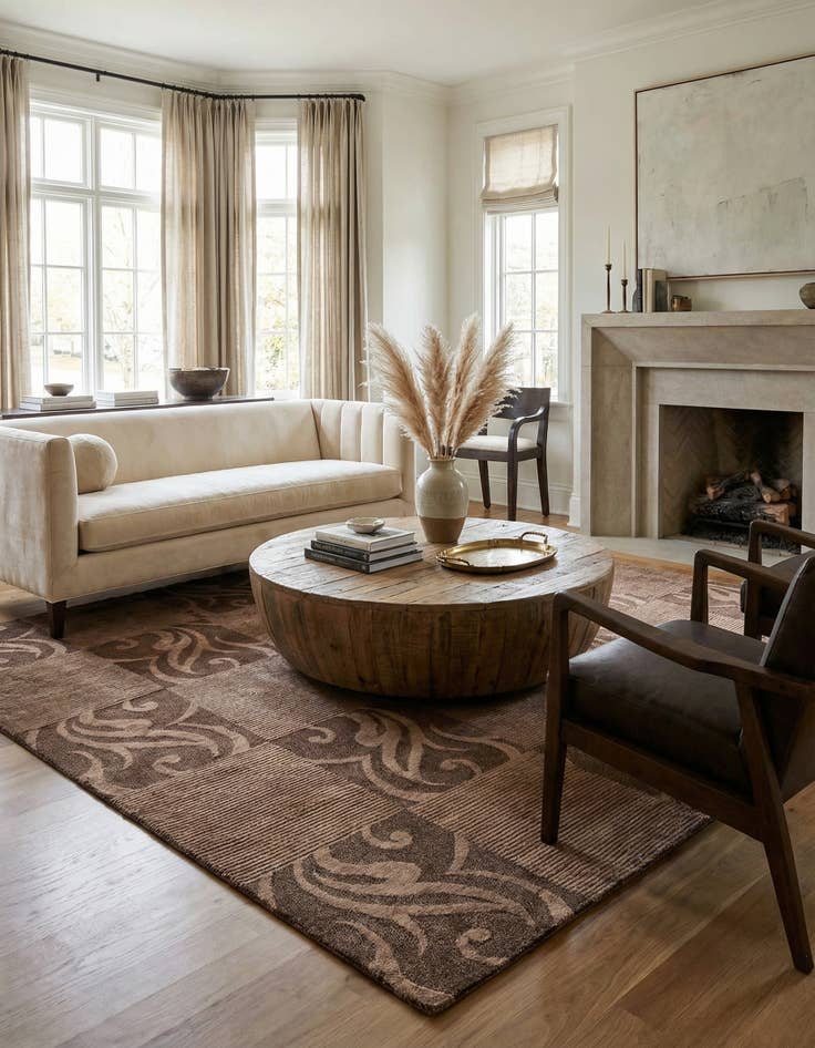 Detail image of 5' 7 x 7' 9  Hand Knotted Darya Wool Rug