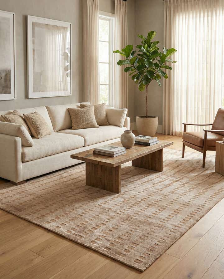 6' 7 x 9' 7 Hand Knotted Darya Wool Rug