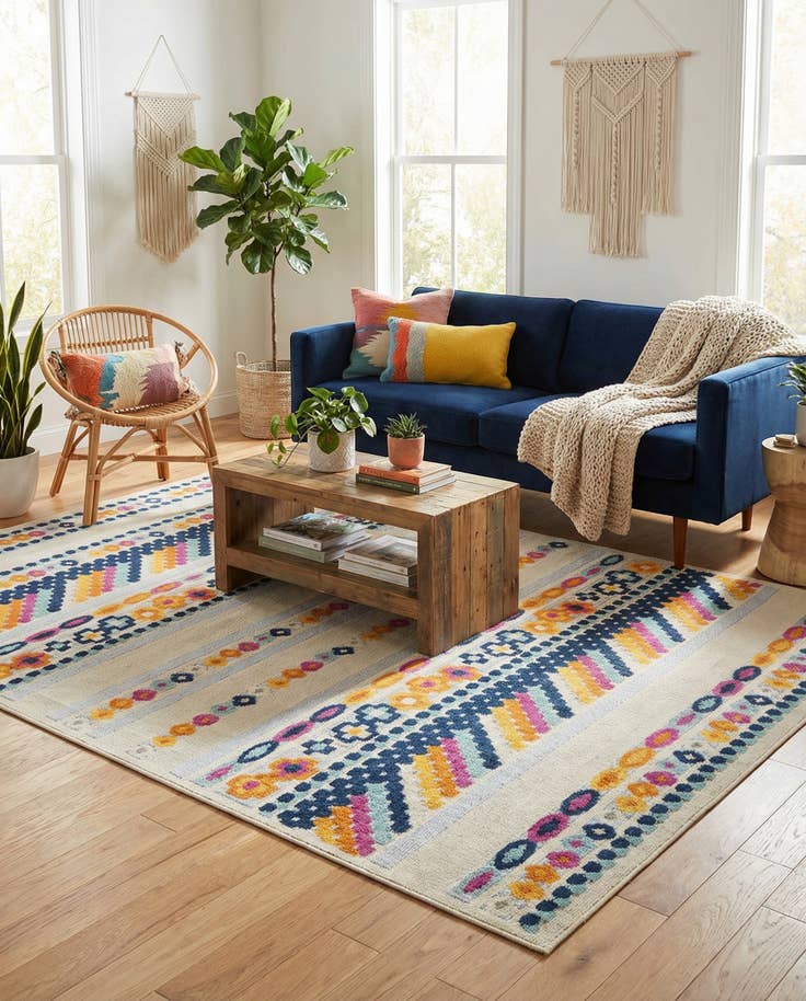 Detail image of 7' x 10' Easy-Clean Aruba Indoor / Outdoor Rug