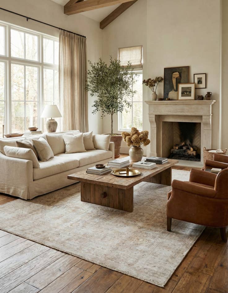 Detail image of  7' 8 x 11'  Hand Knotted Ultra Vintage Persian Wool Rug