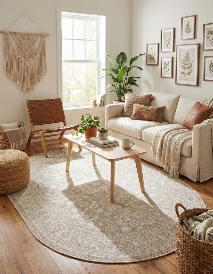 5' 3 x 8' Easy-Clean Aztec Indoor / Outdoor ...