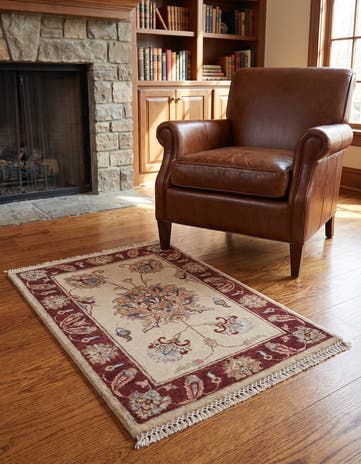 2' x 3' Hand Knotted Ziegler Rug