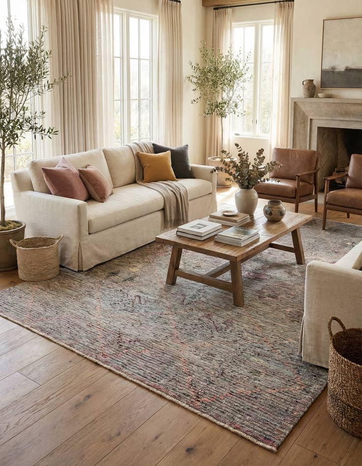 Detail image of 5' 3 x 15' 7  Hand Knotted Moroccan Wool Runner Rug