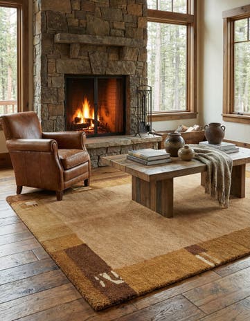 4' 7 x 6' 6 Kashkuli Gabbeh Wool Rug