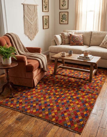 4' 1 x 5' 8 Hand Knotted Balouch Wool Rug