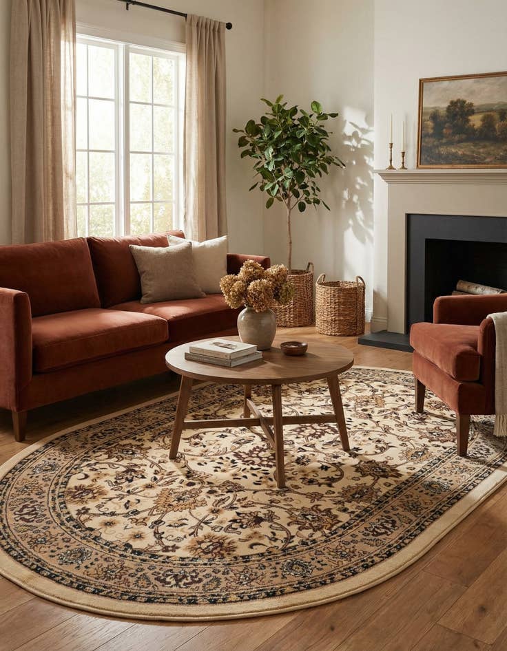 Detail image of  6' x 9' Yasmin Oval Rug