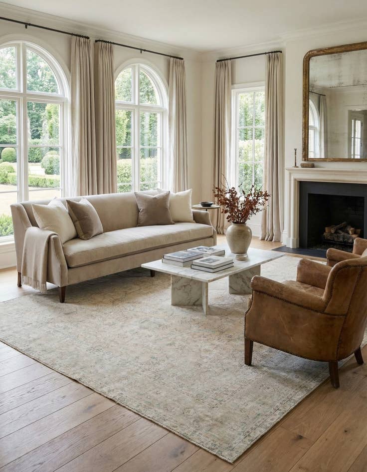 Detail image of  9' 10 x 12' 9  Hand Knotted Ultra Vintage Persian Wool Rug