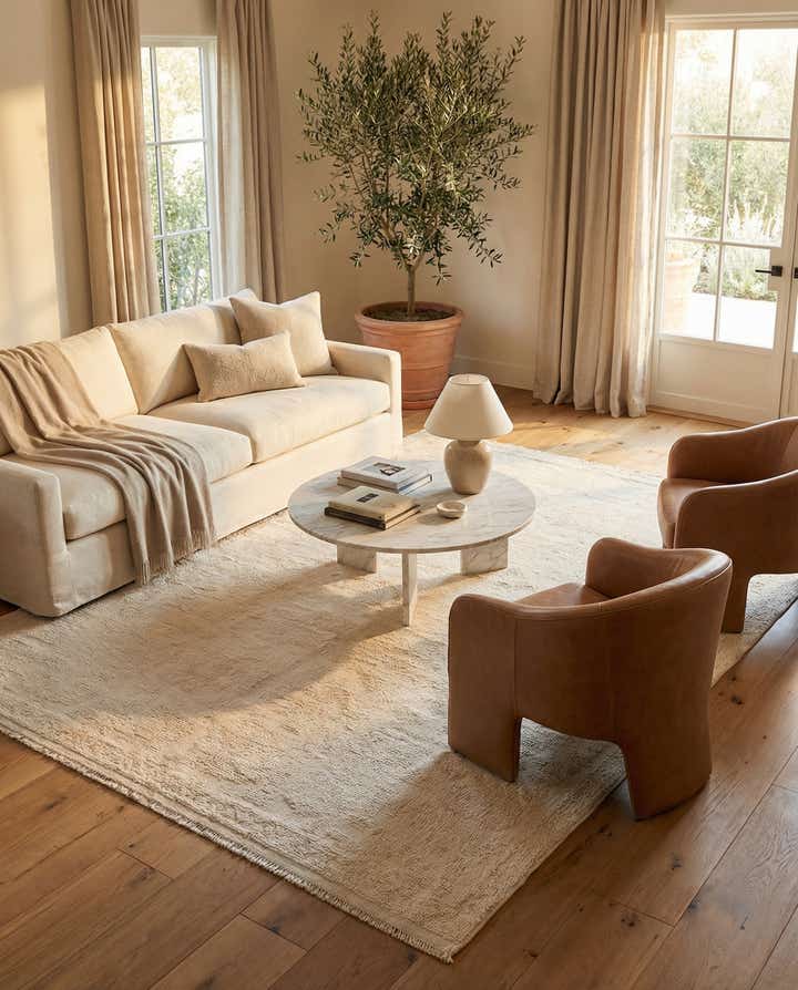 6' x 9' 4 Hand Knotted Darya Wool Rug