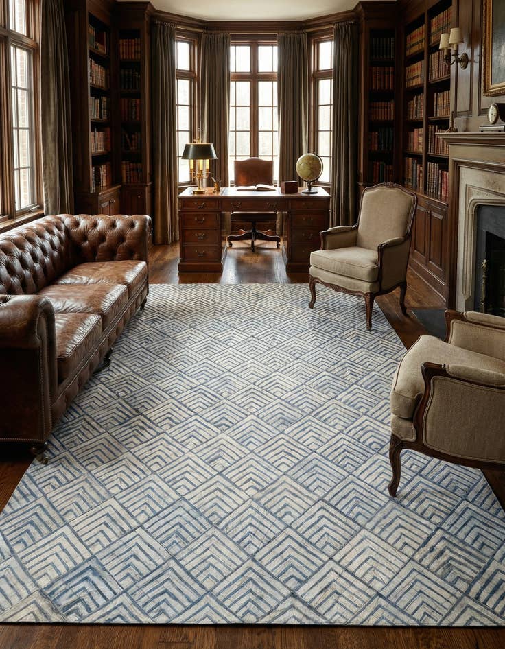 Detail image of 4' 10 x 8' Cowhide Rug