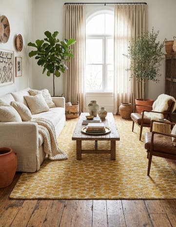 6' 2 x 9' 3 Hand Knotted Moroccan Wool Rug