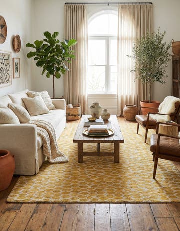 6' 2 x 9' 3 Hand Knotted Moroccan Wool Rug