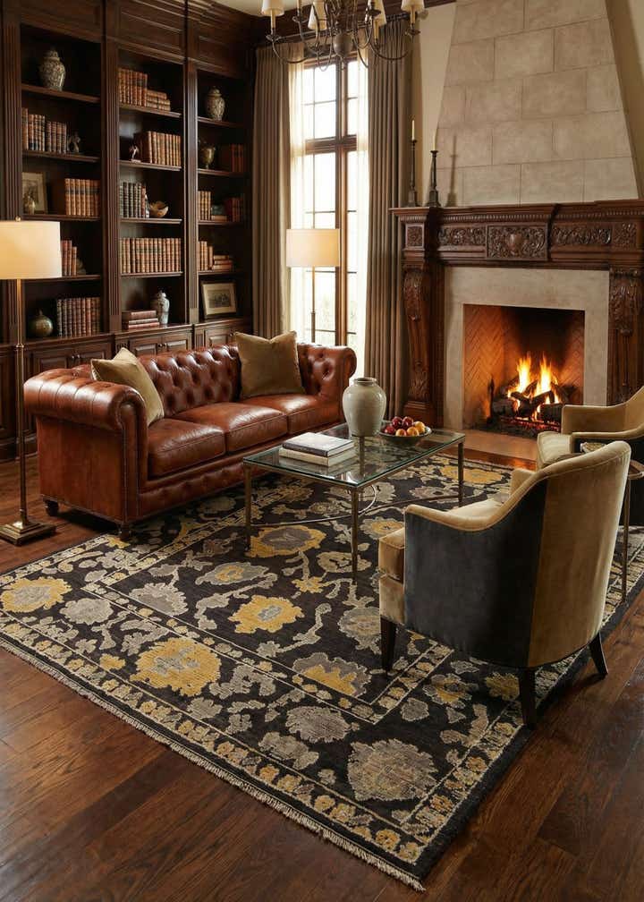 9' 5 x 12' Hand Knotted Oushak Wool Rug