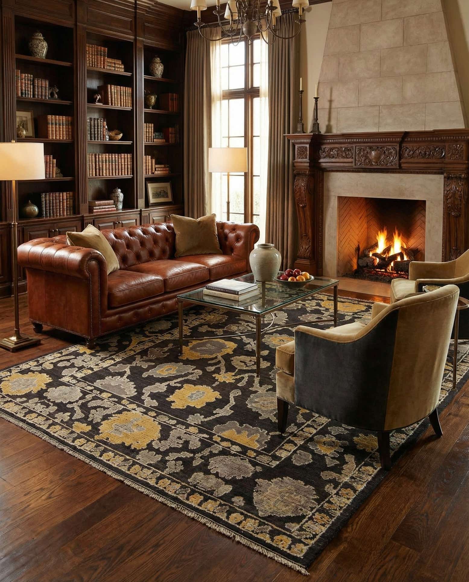 9' 5 x 12' Hand Knotted Oushak Wool Rug