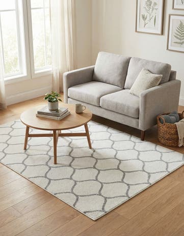 4' x 6' Lattice Frieze Rug