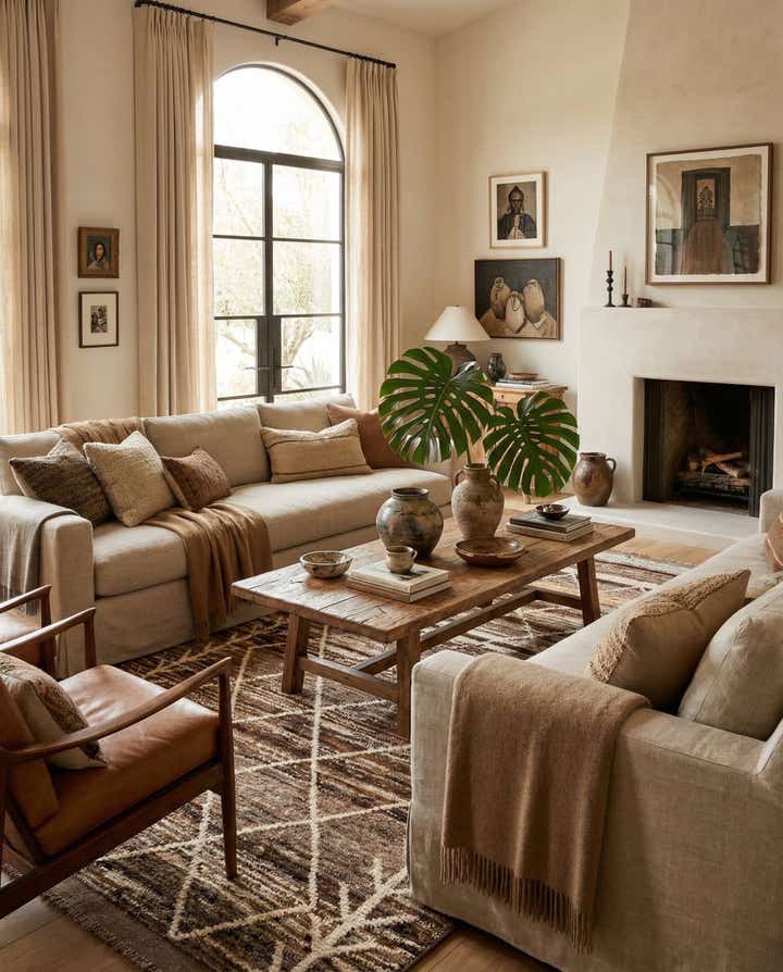 5' 4 x 8' 3 Hand Knotted Moroccan Wool Rug