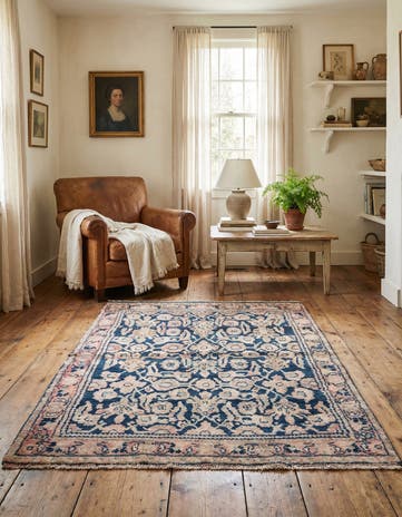3' 3 x 4' 9 Hand Knotted Ultra Vintage Persian Wool Rug