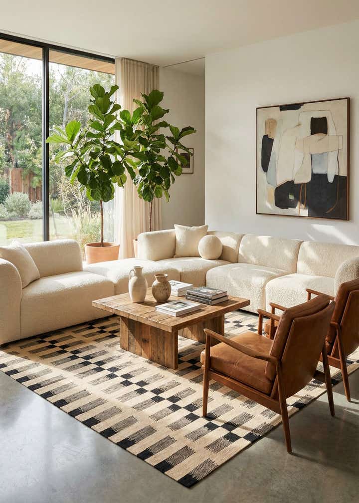 5' 10 x 7' 10 Hand Woven Kilim Modern Wool Rug