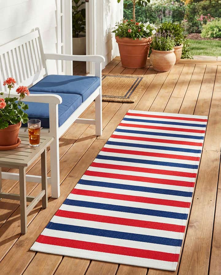 2' x 6' Easy-Clean Vista Breeze Indoor / Outdoor Runner Rug