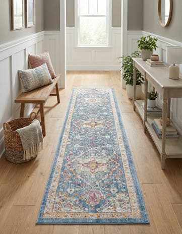 Blue Noble Runner Rug