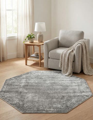 Gray Oregon Octagon Rug