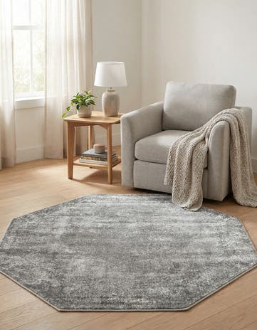 Gray Oregon Octagon Rug