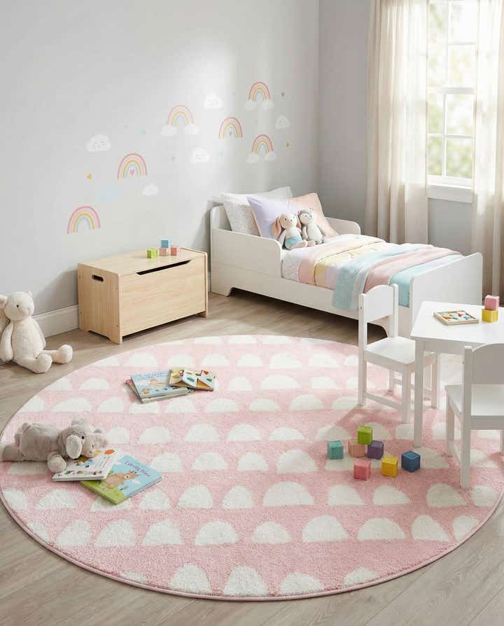 5' x 5' Whimsy Kids Round Rug