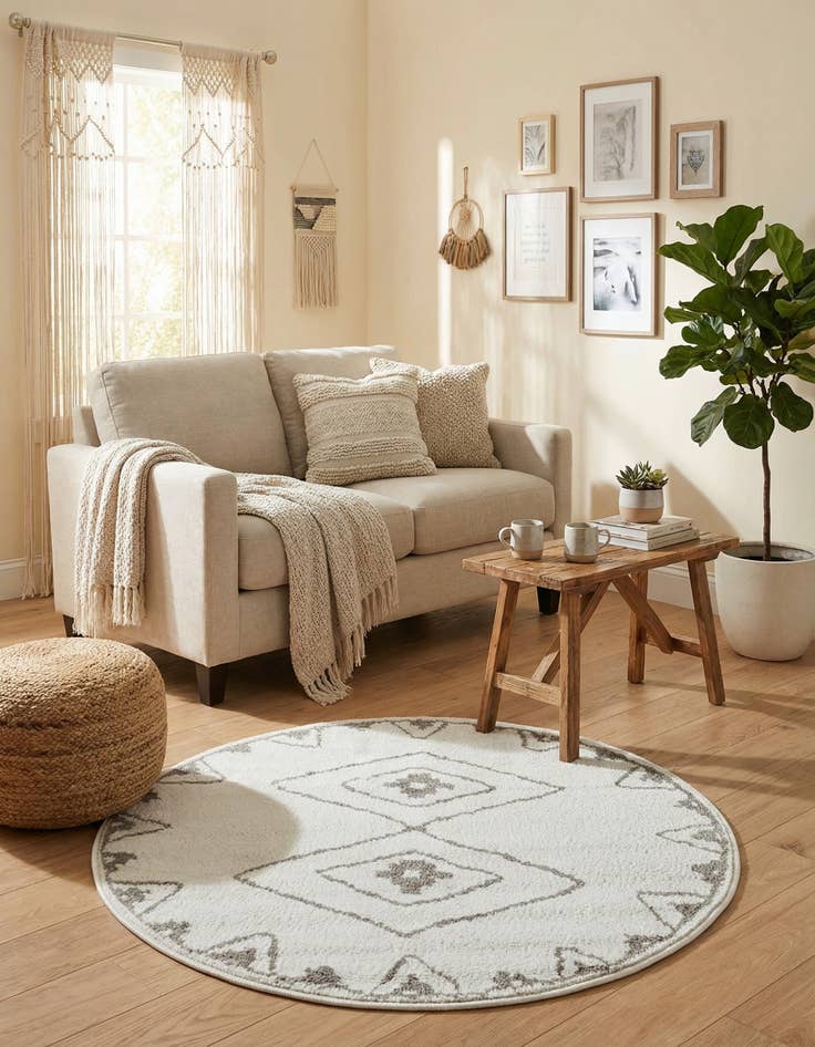 Detail image of  3' x 3' Oslo Round Rug