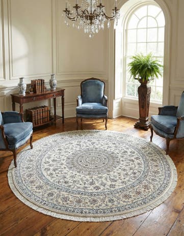 7' 10 x 7' 10 Nain Round Rug