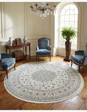 7' 10 x 7' 10 Nain Round Rug