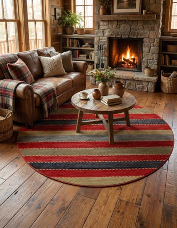 Kashkuli Gabbeh Round Rug