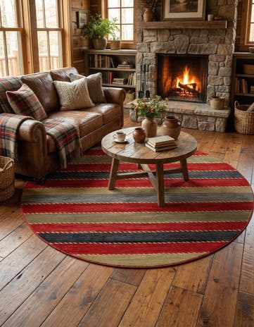 Kashkuli Gabbeh Round Rug