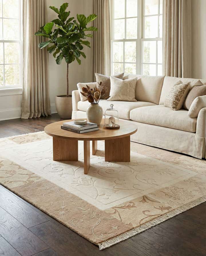 4' 7 x 6' 7 Hand Knotted Darya Wool Rug