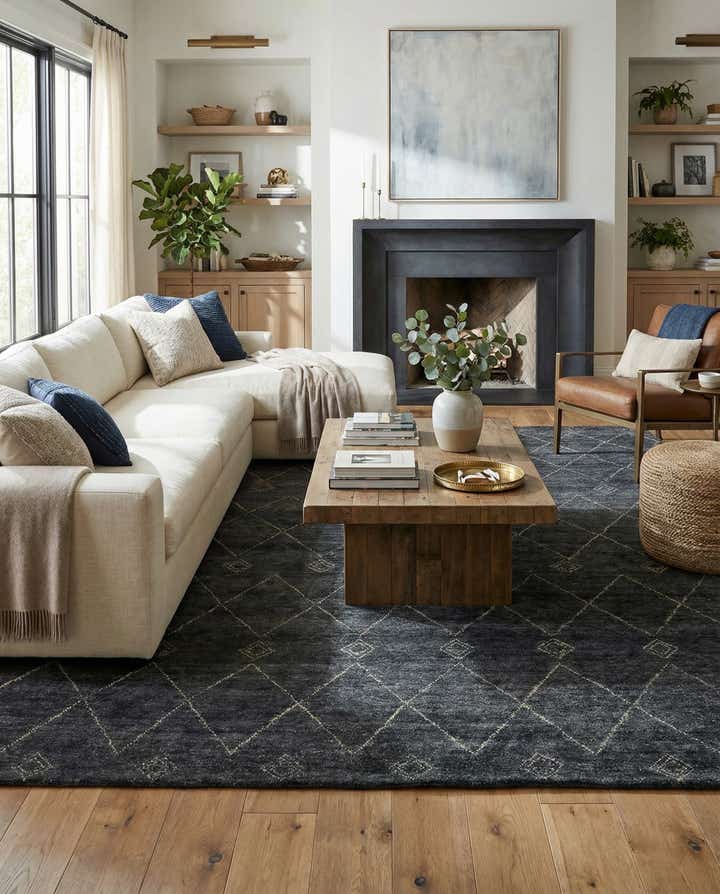 9' 1 x 11' Hand Knotted Darya Rug