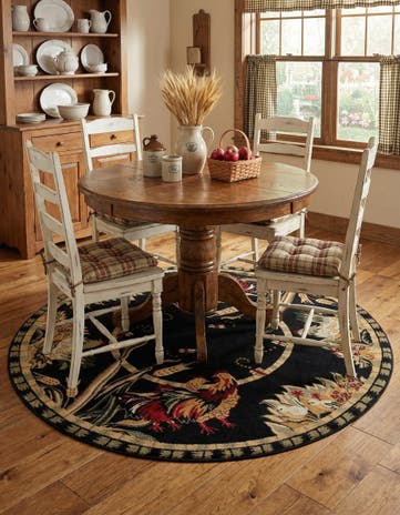 7' x 7' Pastoral Round Rug