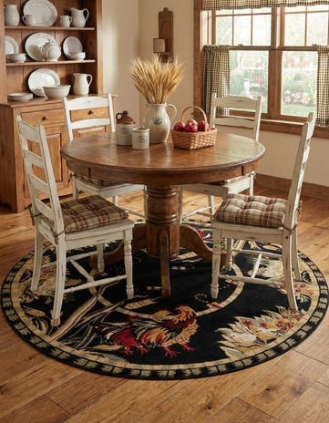 7' x 7' Pastoral Round Rug
