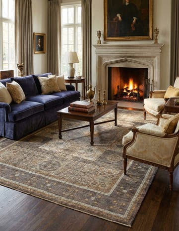7' 4 x 9' 10 Hand Knotted Mamluk Rug
