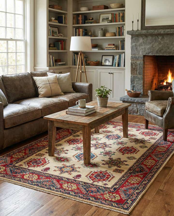 4' 2 x 6' 2 Hand Knotted Kazak Rug