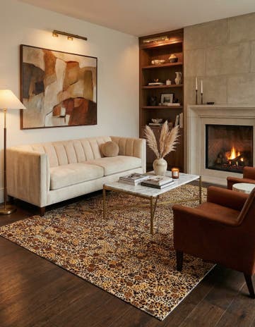 5' x 8' Cowhide Stocks Rug