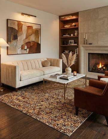 5' x 8' Cowhide Stocks Rug