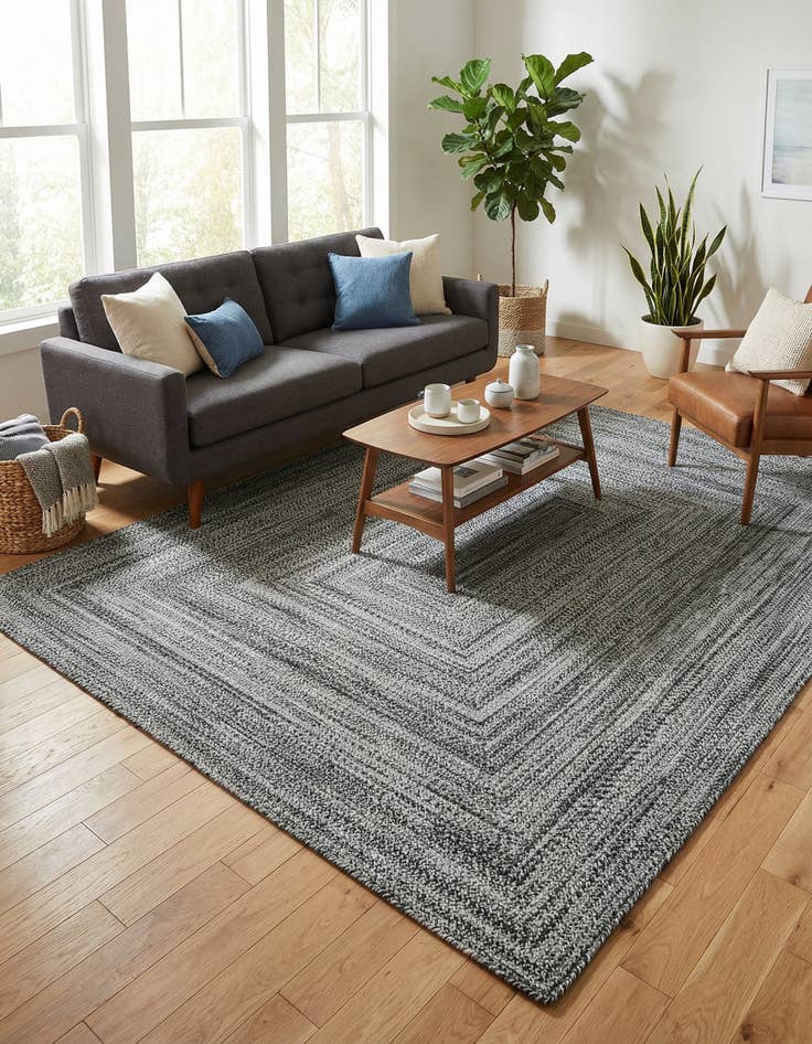 Detail image of 7' 10 x 10'  Hand Woven Eco Verse   Washable Indoor / Outdoor Rug