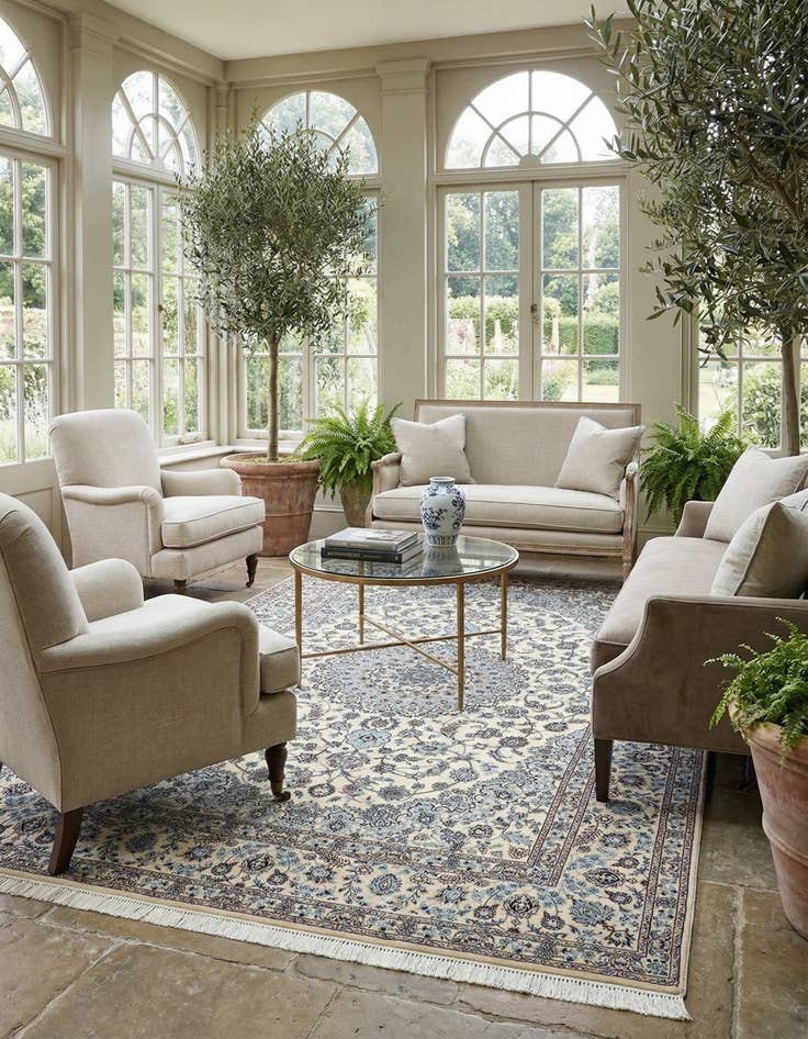 Detail image of 6' 9 x 10' 3 Nain Rug