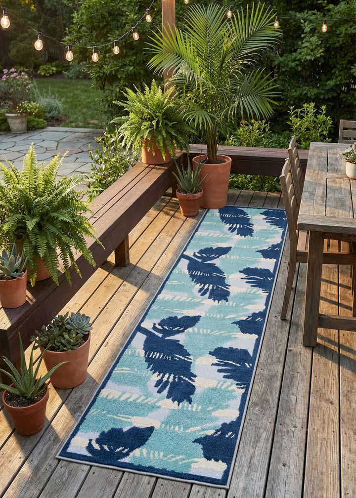 2' x 10' Easy-Clean Aruba Indoor / Outdoor Runner Rug