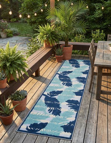 2' x 10' Easy-Clean Aruba Indoor / Outdoor Runner Rug