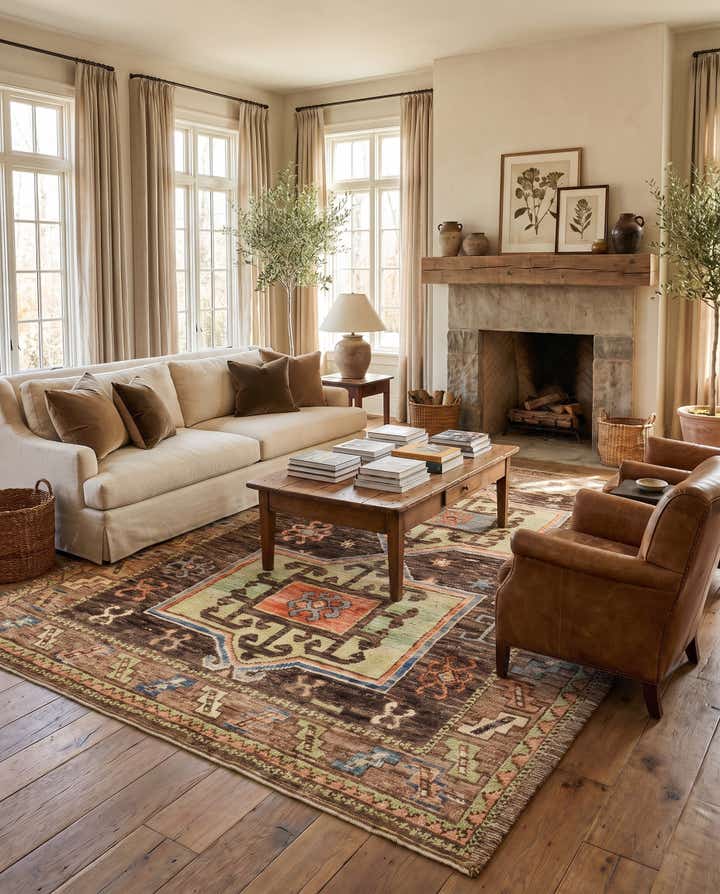 10' x 13' 9 Hand Knotted Oushak Wool Rug