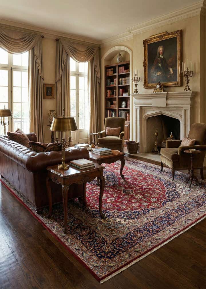 9' 7 x 14' 2 Hand Knotted Kashan Persian Wool Rug