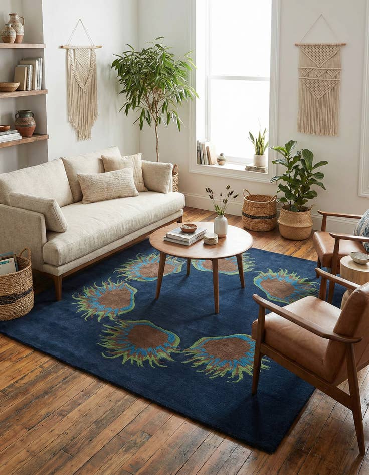 Detail image of  7' 7 x 7' 8 Luna Square Rug