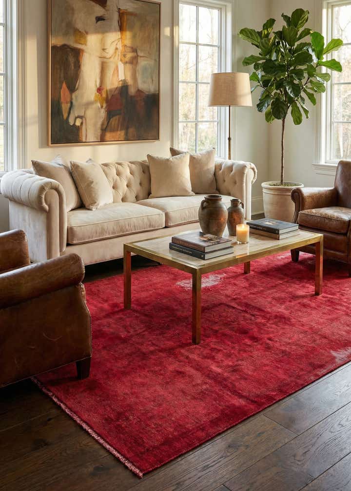 5' x 8' 6 Hand Knotted Ultra Vintage Persian Wool Rug