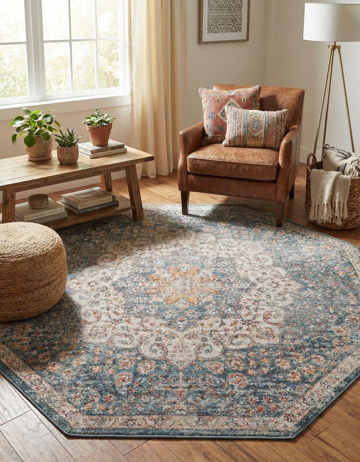 5' 3 x 5' 3 Newport Octagon Rug