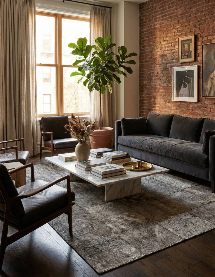 Detail image of 5' 8 x 8' 5  Hand Knotted Ultra Vintage Persian Wool Rug